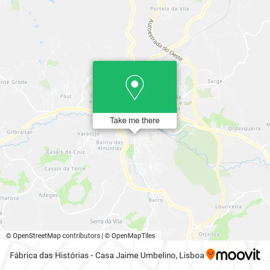 Fábrica das Histórias - Casa Jaime Umbelino map