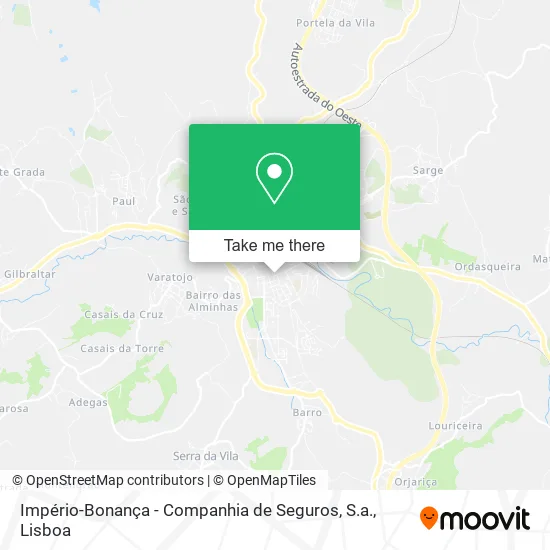 Império-Bonança - Companhia de Seguros, S.a. map
