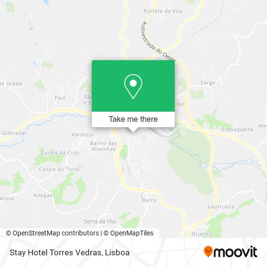 Stay Hotel Torres Vedras map