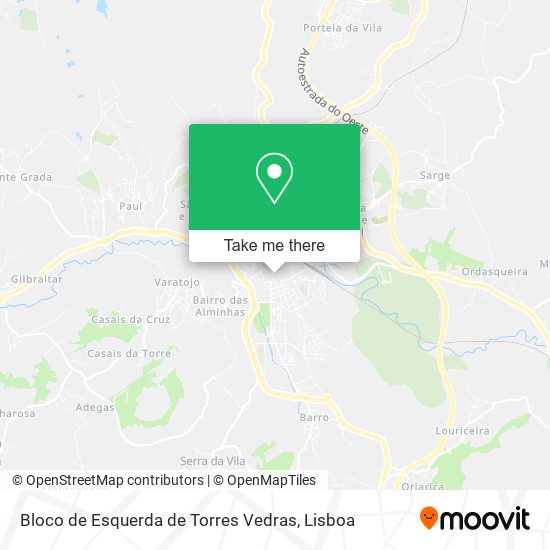 Bloco de Esquerda de Torres Vedras mapa