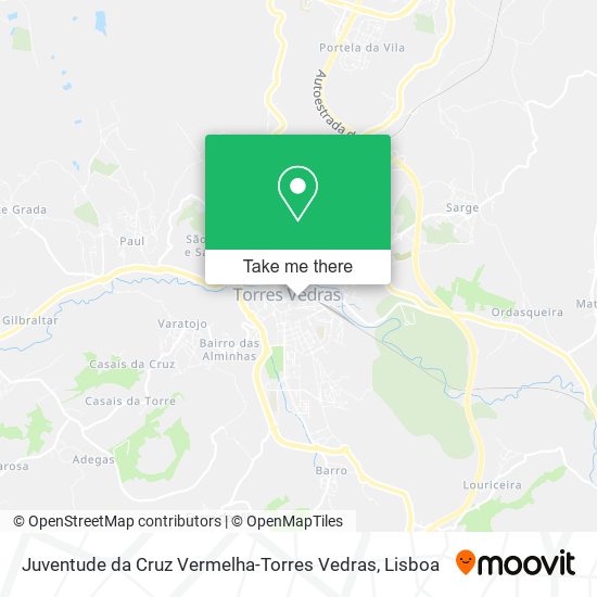 Juventude da Cruz Vermelha-Torres Vedras map
