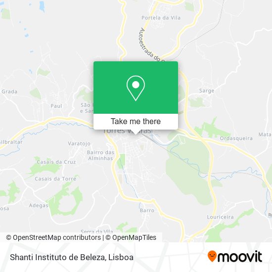 Shanti Instituto de Beleza mapa