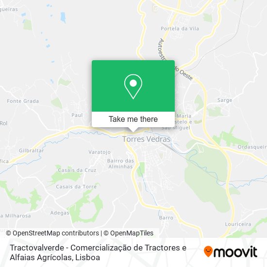 Tractovalverde - Comercialização de Tractores e Alfaias Agrícolas map