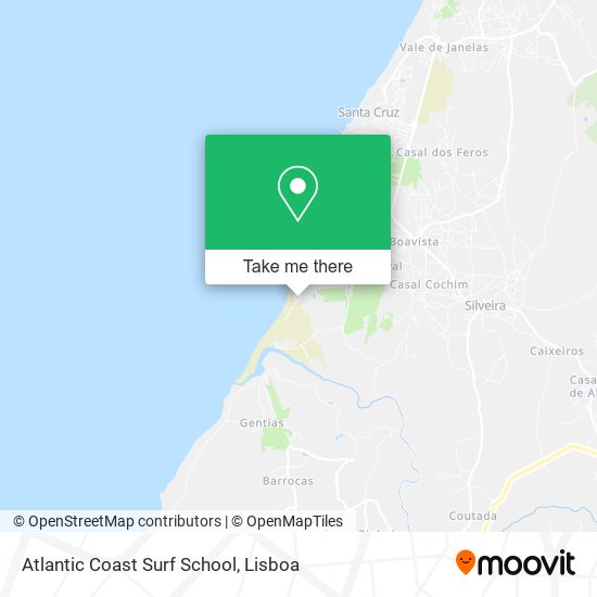 Atlantic Coast Surf School map