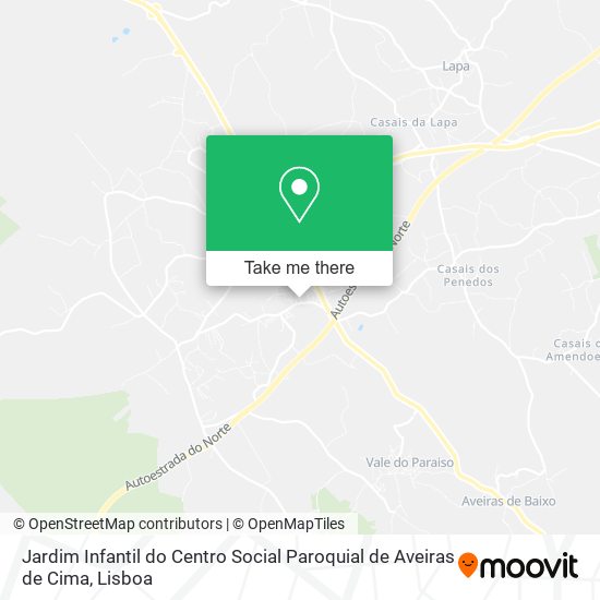 Jardim Infantil do Centro Social Paroquial de Aveiras de Cima map