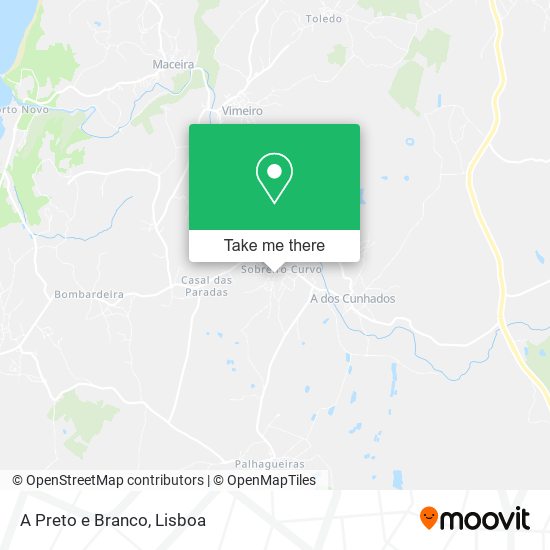 A Preto e Branco mapa