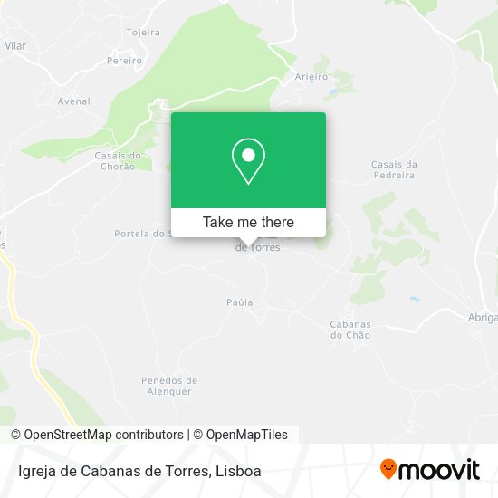 Igreja de Cabanas de Torres map
