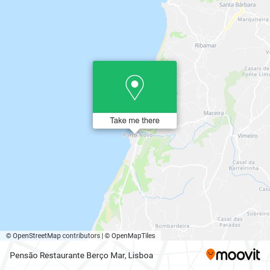 Pensão Restaurante Berço Mar map