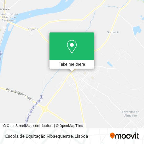 Escola de Equitação Ribaequestre mapa