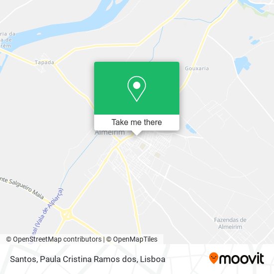 Santos, Paula Cristina Ramos dos map