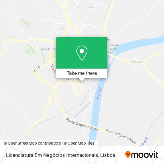 Licenciatura Em Negócios Internacionais map