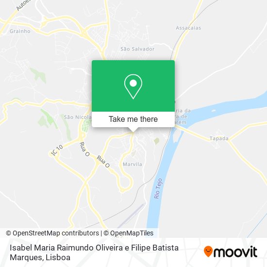 Isabel Maria Raimundo Oliveira e Filipe Batista Marques map