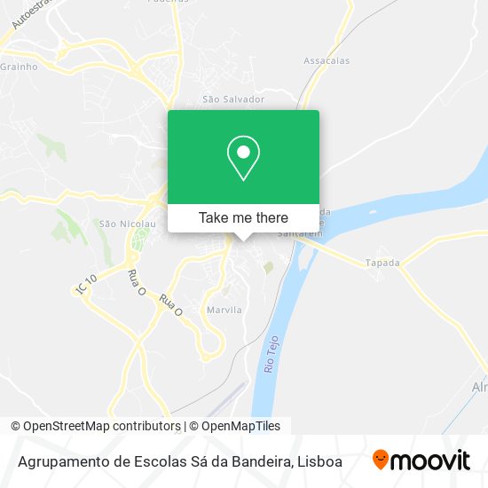 Agrupamento de Escolas Sá da Bandeira map