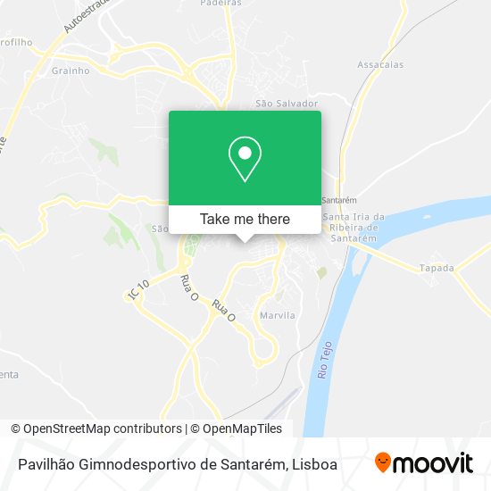 Pavilhão Gimnodesportivo de Santarém map
