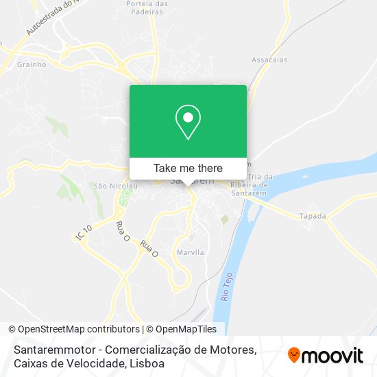 Santaremmotor - Comercialização de Motores, Caixas de Velocidade map