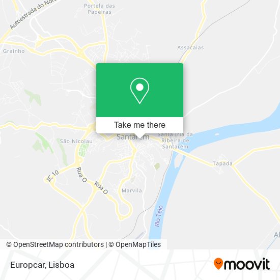 Europcar map