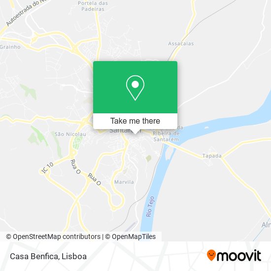 Casa Benfica mapa