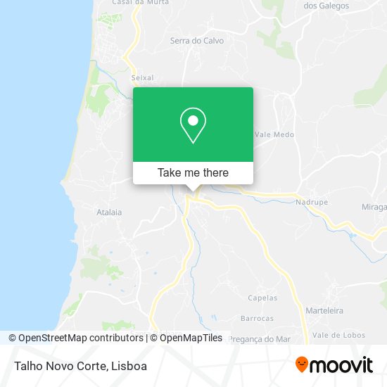 Talho Novo Corte map