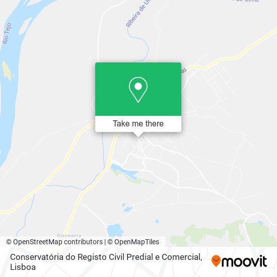 Conservatória do Registo Civil Predial e Comercial map