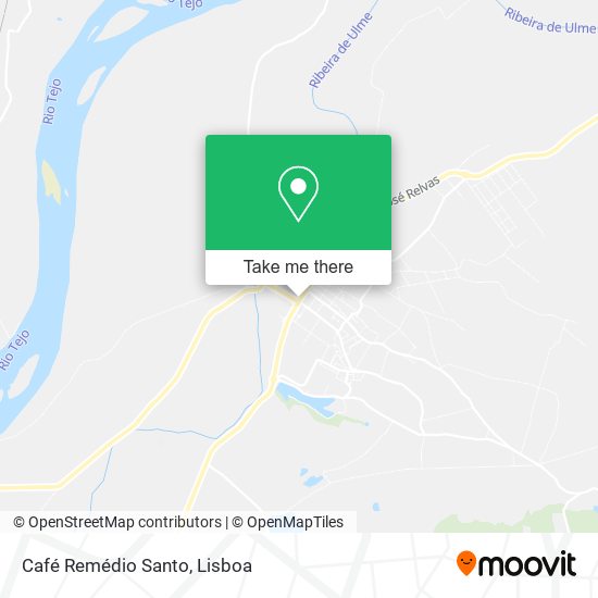 Café Remédio Santo mapa