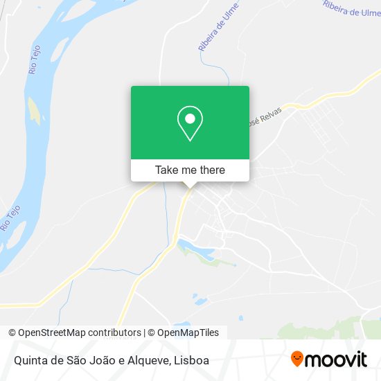 Quinta de São João e Alqueve map