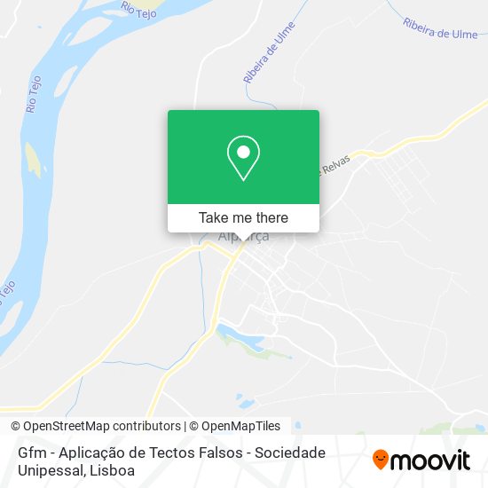 Gfm - Aplicação de Tectos Falsos - Sociedade Unipessal mapa