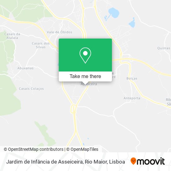 Jardim de Infância de Asseiceira, Rio Maior map