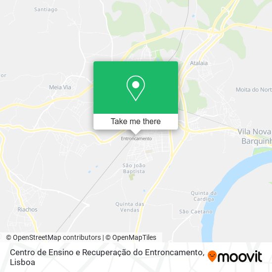 Centro de Ensino e Recuperação do Entroncamento map