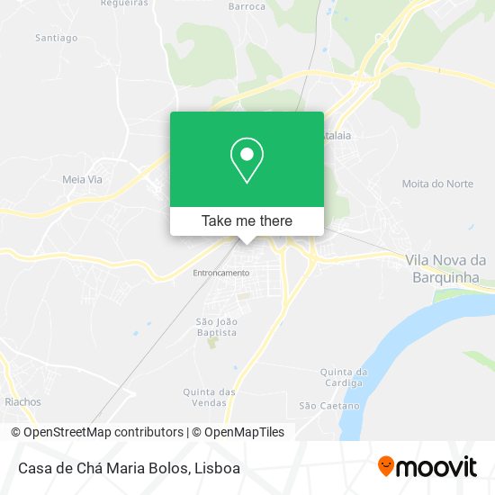 Casa de Chá Maria Bolos mapa