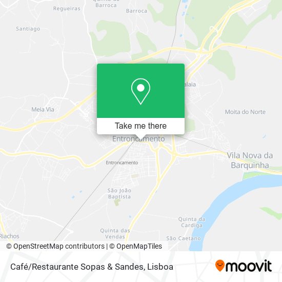 Café / Restaurante Sopas & Sandes mapa