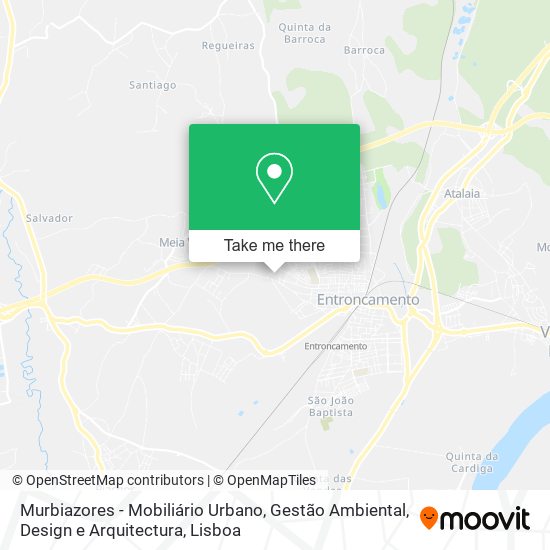 Murbiazores - Mobiliário Urbano, Gestão Ambiental, Design e Arquitectura mapa