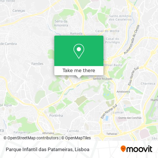 Parque Infantil das Patameiras map