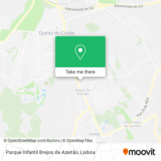 Parque Infantil Brejos de Azeitão map