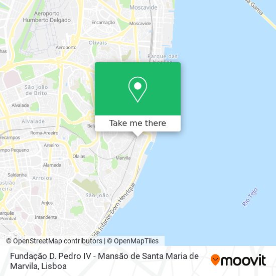 Fundação D. Pedro IV - Mansão de Santa Maria de Marvila map