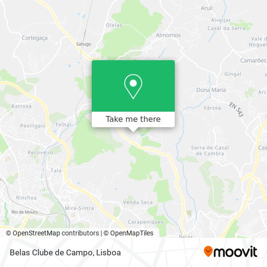 Belas Clube de Campo mapa