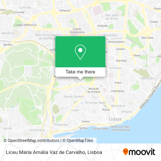Liceu Maria Amália Vaz de Carvalho map