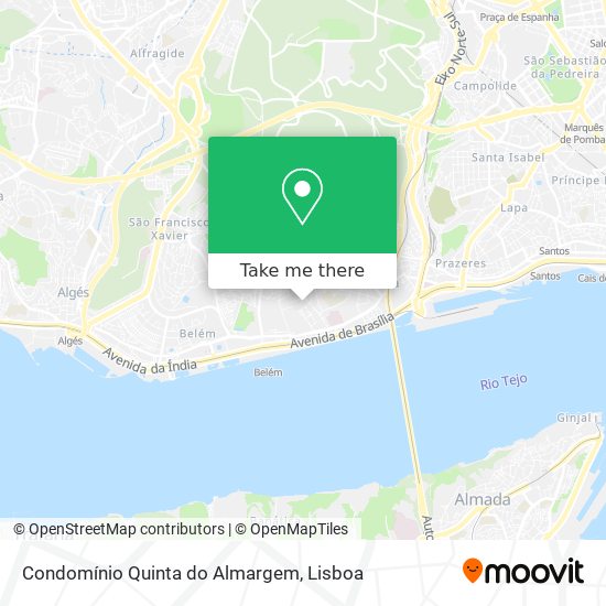 Condomínio Quinta do Almargem map