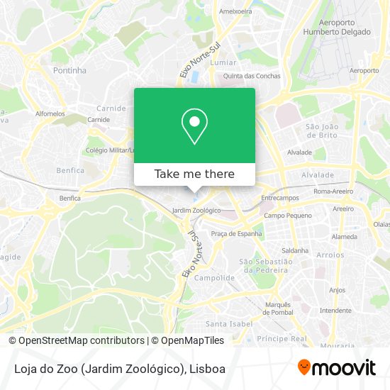 Loja do Zoo (Jardim Zoológico) mapa