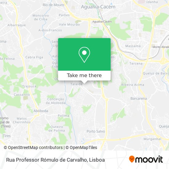 Rua Professor Rómulo de Carvalho mapa