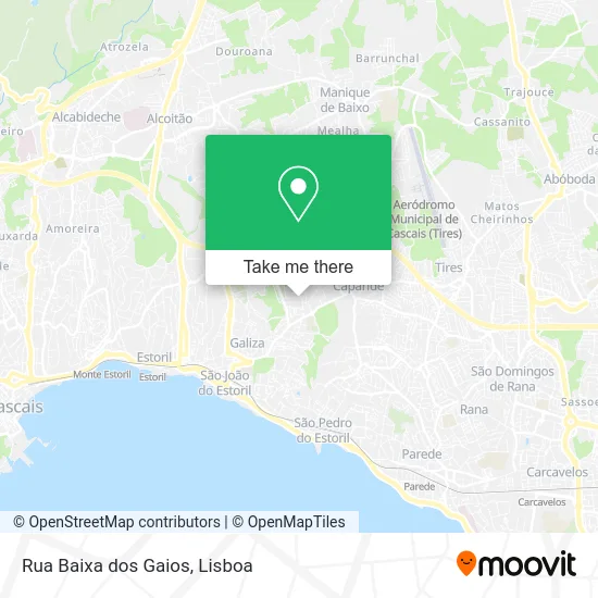 Rua Baixa dos Gaios map