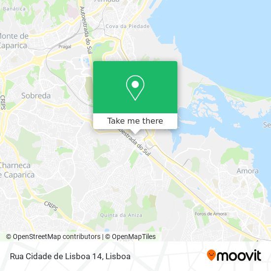 Rua Cidade de Lisboa 14 mapa