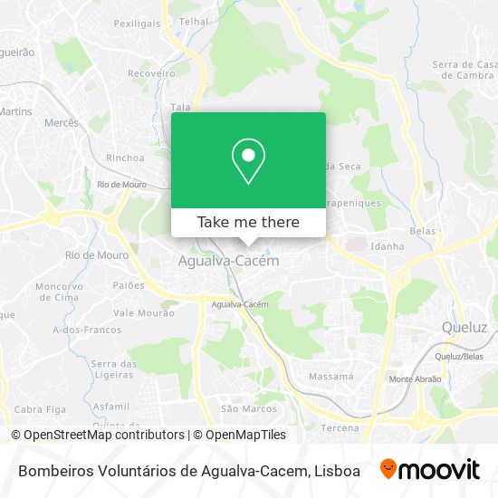 Bombeiros Voluntários de Agualva-Cacem map