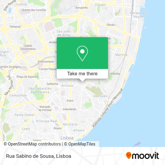 Rua Sabino de Sousa map