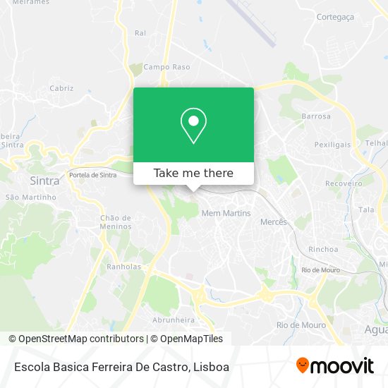 Escola Basica Ferreira De Castro mapa