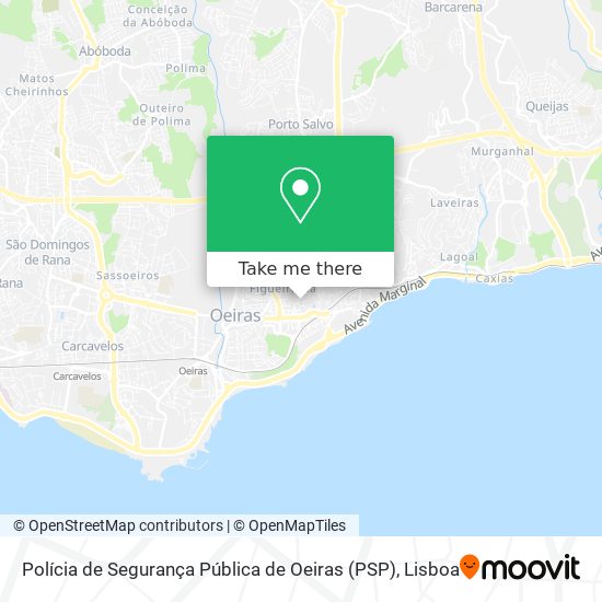 Polícia de Segurança Pública de Oeiras (PSP) map