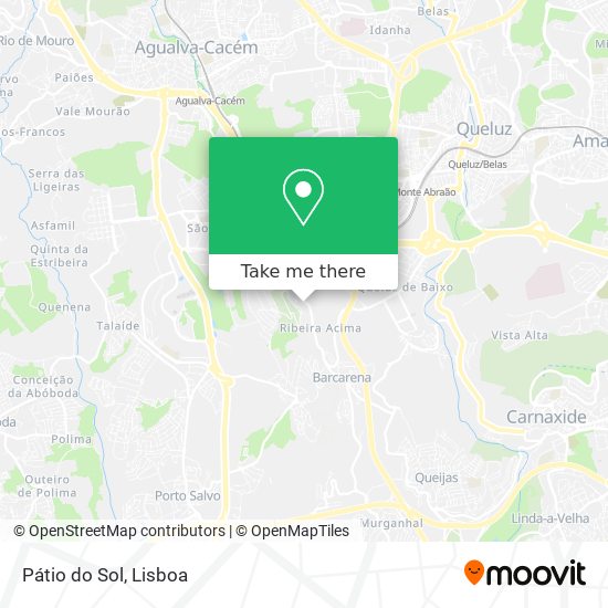 Pátio do Sol mapa