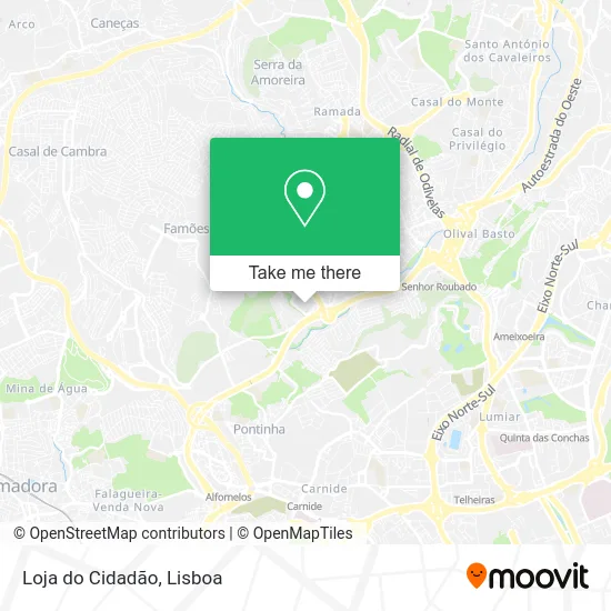 Loja do Cidadão map