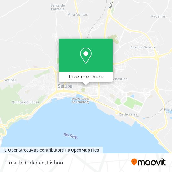 Loja do Cidadão mapa