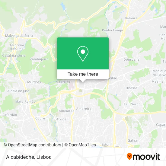 Alcabideche map