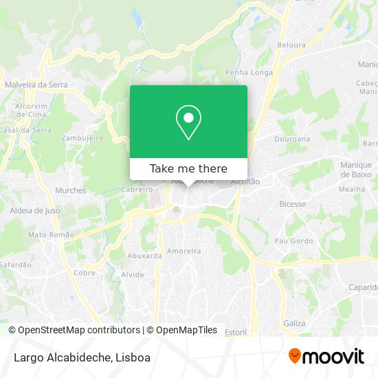 Largo Alcabideche mapa